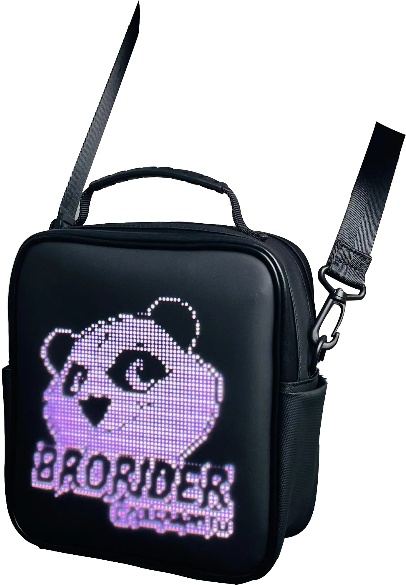 Display a LED, borsa a tracolla con controllo APP Zaino a tracolla impermeabile a tracolla economico Zaino da viaggio per ciclismo per uomo donna