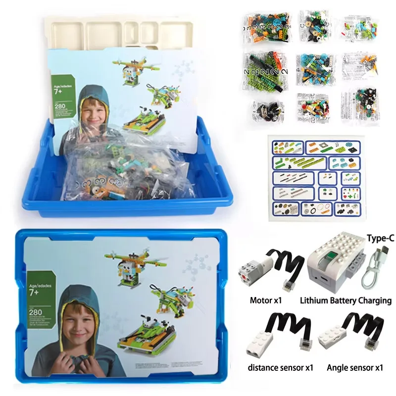 Mới WeDo 3.0 Robot Học Xây Dựng Hơi Nước Đặt Cho Trầy Xước 3.0 Wedo 2.0 Core Bộ Khối Xây Dựng Kỹ Thuật Viên Gạch Đồ Chơi Giáo Dục