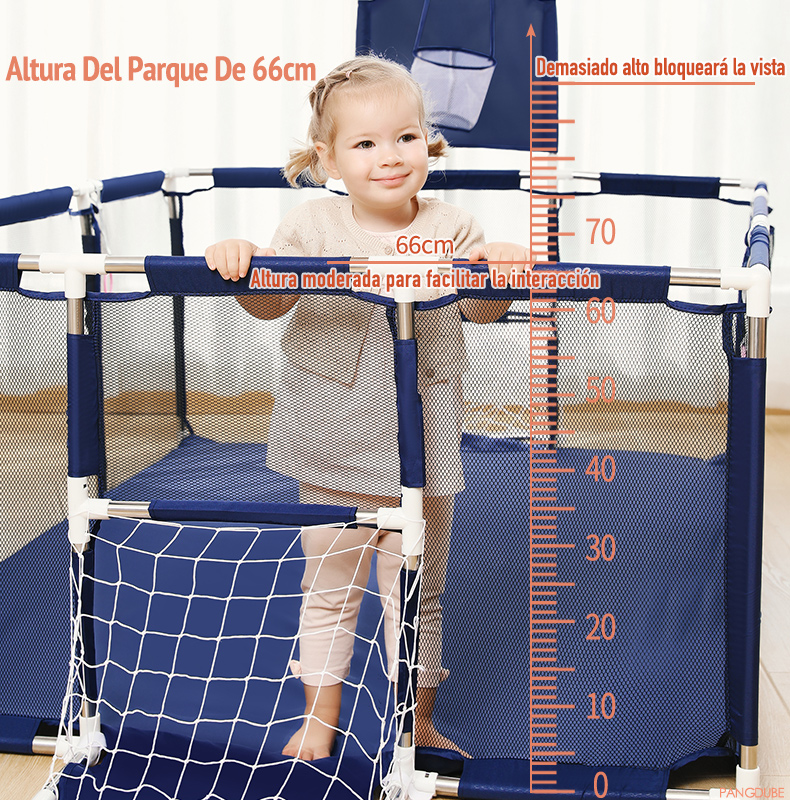 PANGDUBE-parque de juegos para bebés, cerca de tela gruesa de tubos de acero, valla de actividades para bebés