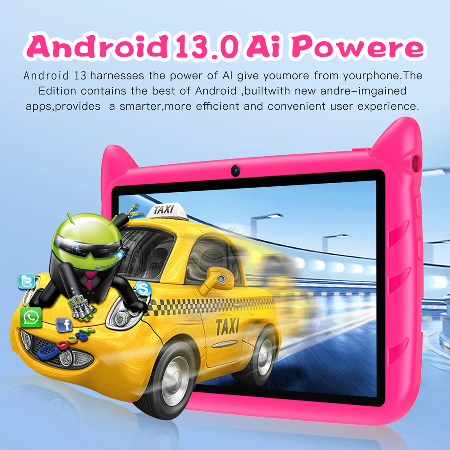 Novo 7 Polegada versão global 5g wifi crianças comprimidos quad core android aprendizagem educação tablet pc 4gb ram 64gb rom presentes das crianças