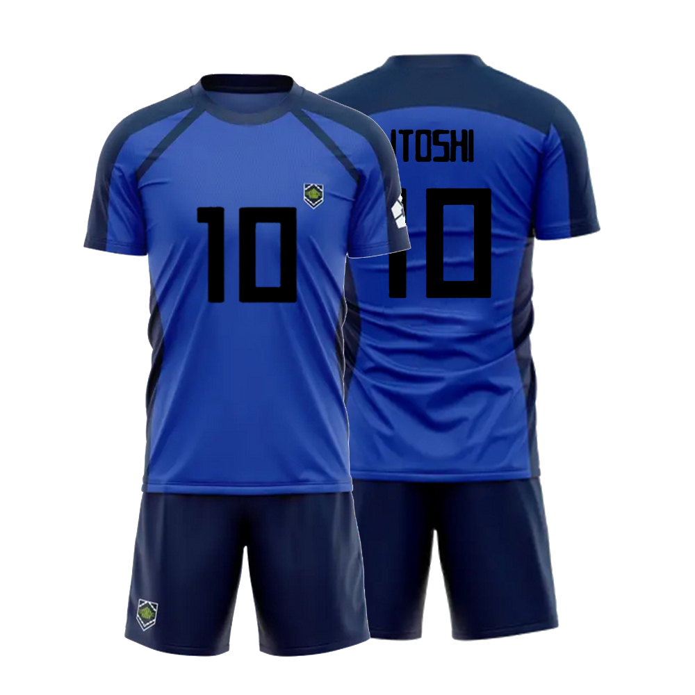 2024 Nowy zestaw z krótkim rękawem Anime Blue Lock Futsal Football Pattern VL Replika T Shirt Sets Football Club Cosplay Unisex Jersey