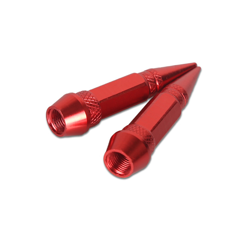 4Pcs Bullet Valve Caps Car Motorcycle Wheel Tire Valve Caps Dustproof Cover 45mm Spiked Valve Caps Auto Exterior Accessories