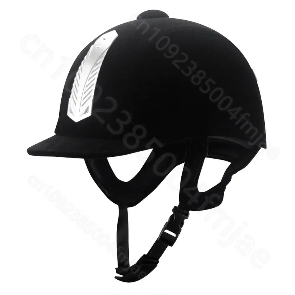 Casco de equitación transpirable duradero ABS seguridad media cubierta cascos de jinete para hombres mujeres niños 52-62cm ecuestre