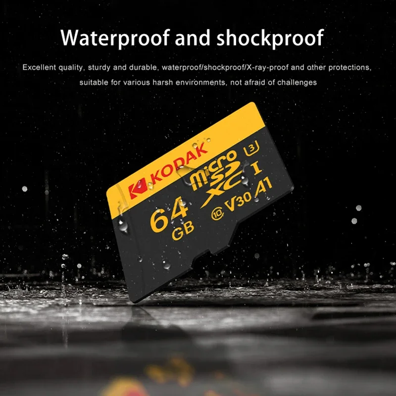 KODAK Original 128GB Flash Card Mini Micro TF Card 256GB 64GB 32GB Memori Memory Card C10 SDXC U3 4K For Phone Drone Camera