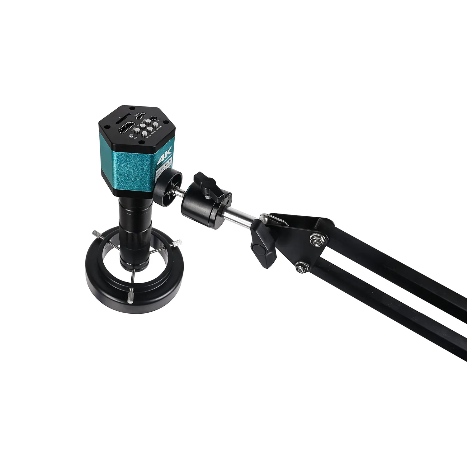 Microscopio Digital 4K de 48MP para electrónica, cámaras industriales USB, HDMI, Zoom 1-150X, lente de montaje en C, soldadura de Pcb para teléfono