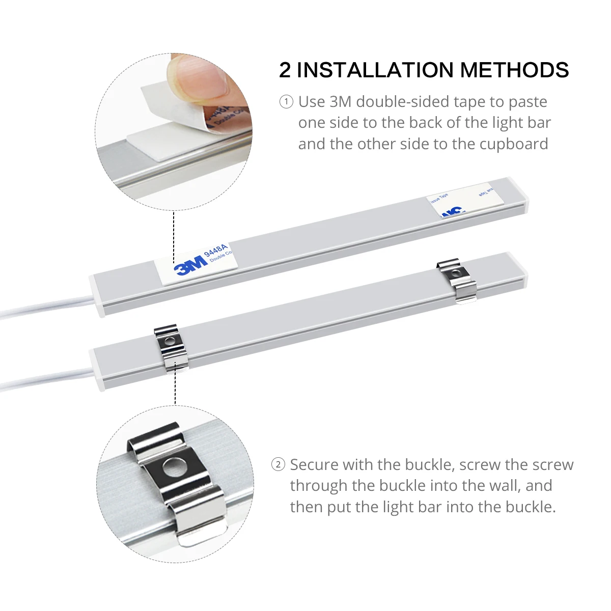 30/40/50 センチメートルアルミプロファイル USB LED バーライトストリップ 5V ハンドスキャンモーションセンサーキッチンランプ浴室寝室キャビネット照明