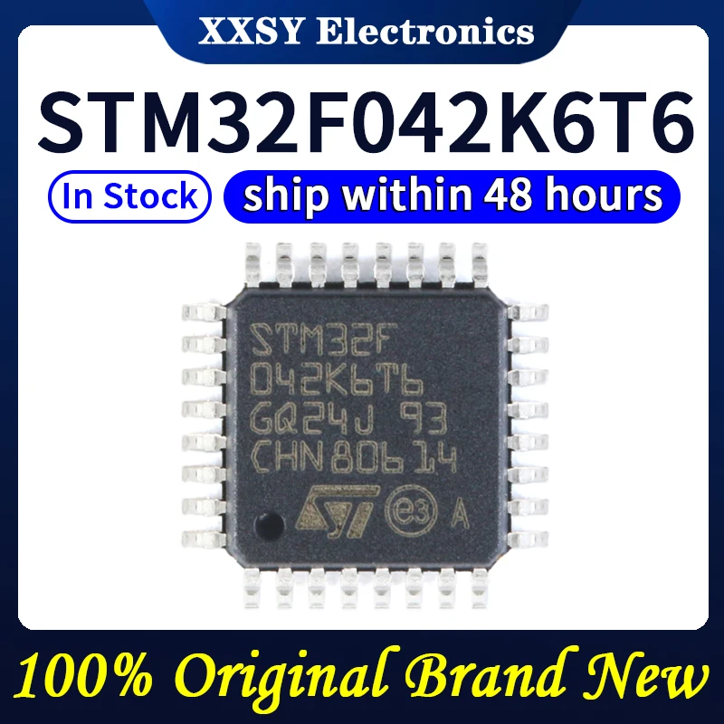 STM32F042F6P6 STM32F042F4P6 STM32F042K6T6 STM32F042K6U6 STM32F042C6T6 STM32F042C6U6 STM32F042G6U6 Disponibile 100% originale e nuovo