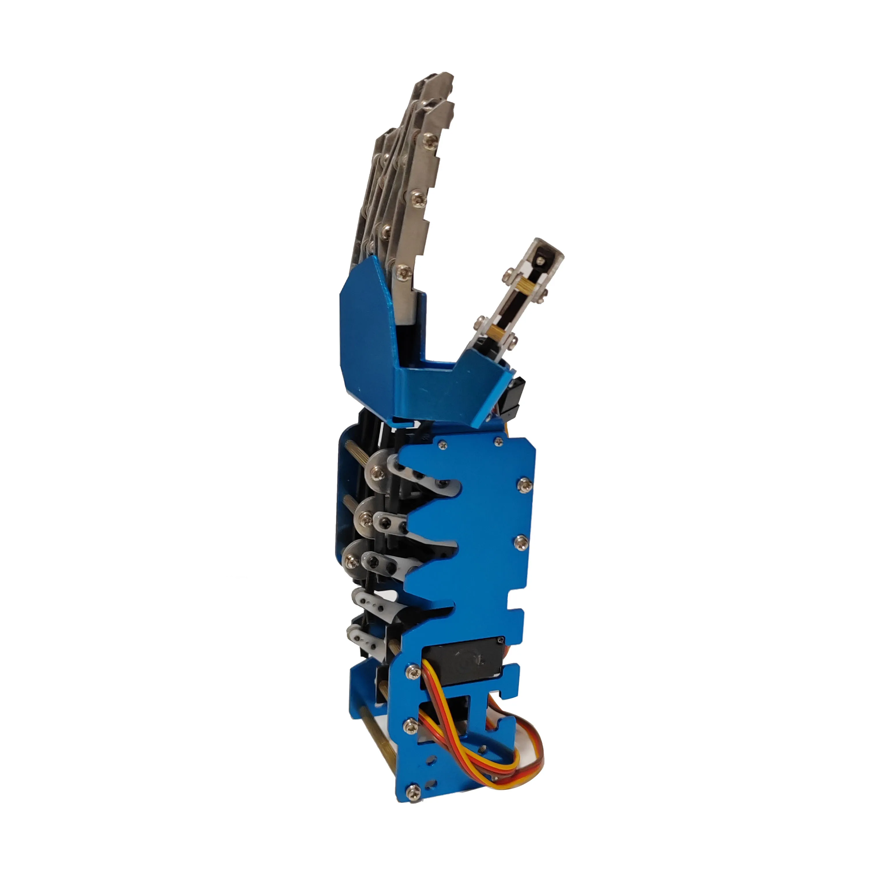 5 DOF Robotic Hand Humanoid Five Fingers Metal Manipulator Arm Left/Right Hand with Servos for Arduino Robot  Programmable Robot