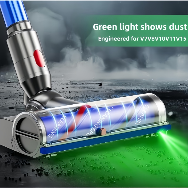 Head Replacement Compatible for Dyson V10 V11 V7 V8 V15 Vaccum Cleaner Direct Drive LED Dust Display Cleaner Head Parts