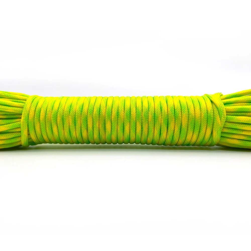 Dia.4mm 9 núcleos de suporte paracord para sobrevivência pára-quedas cordão acampamento escalada corda caminhadas varal