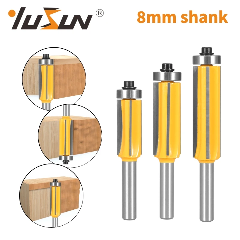 YUSUN 8 мм SHANK Z4 фреза с 4 лезвиями, деревообрабатывающий фрезерный станок для дерева