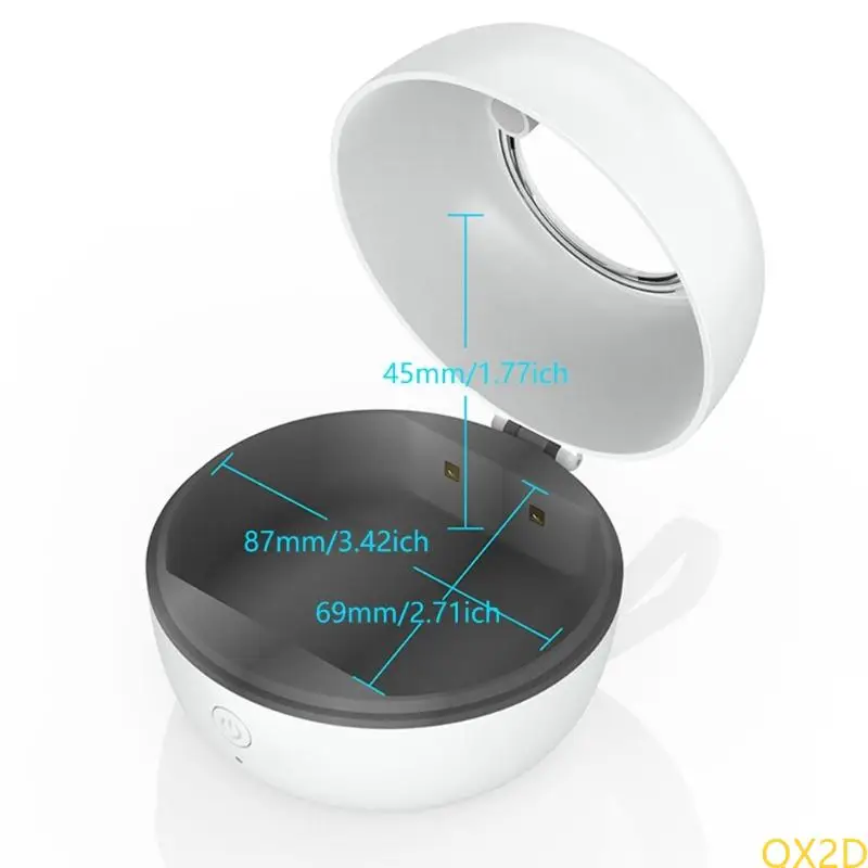 Qx2d Effiziente tragbare Stecker Desinfektionsmittel 4pcs UVC -Lampenperlen 3 Minuten Jedes Mal Typ C wiederaufladbar für