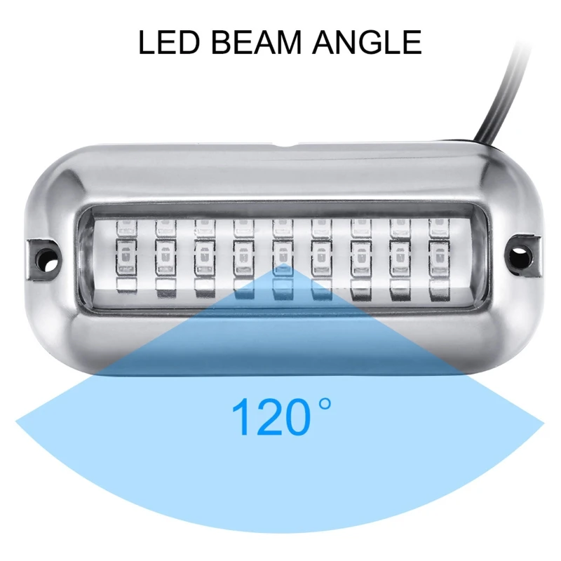 Boot Navigation Licht 50/80W 27/42 LED Unterwasser Ponton Marine Boot Heck Licht IP68 Wasserdichte LED Schiff Strahl licht