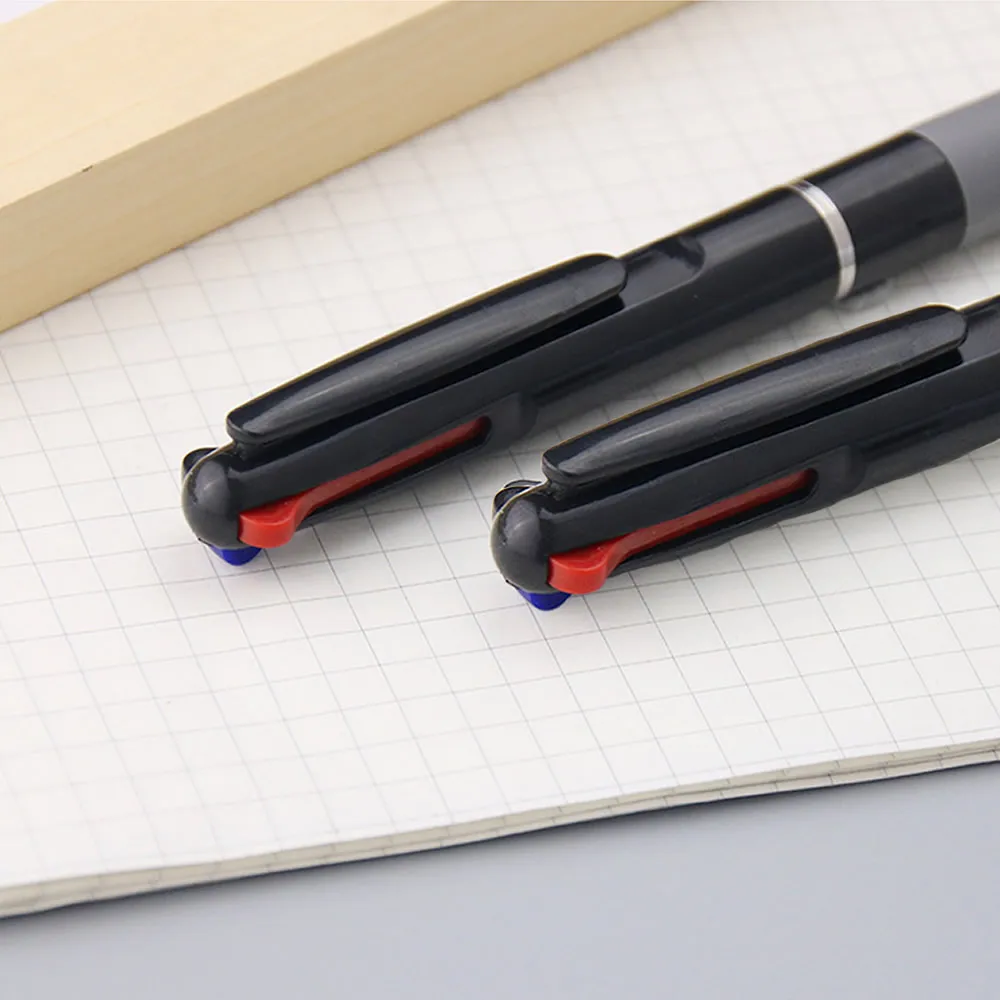 3 in 1 Rosso/Nero/Blu Inchiostro Colore 0.7mm Studente Penne a sfera Punto a sfera Scrittura di cancelleria Materiale scolastico fine Matite Ufficio