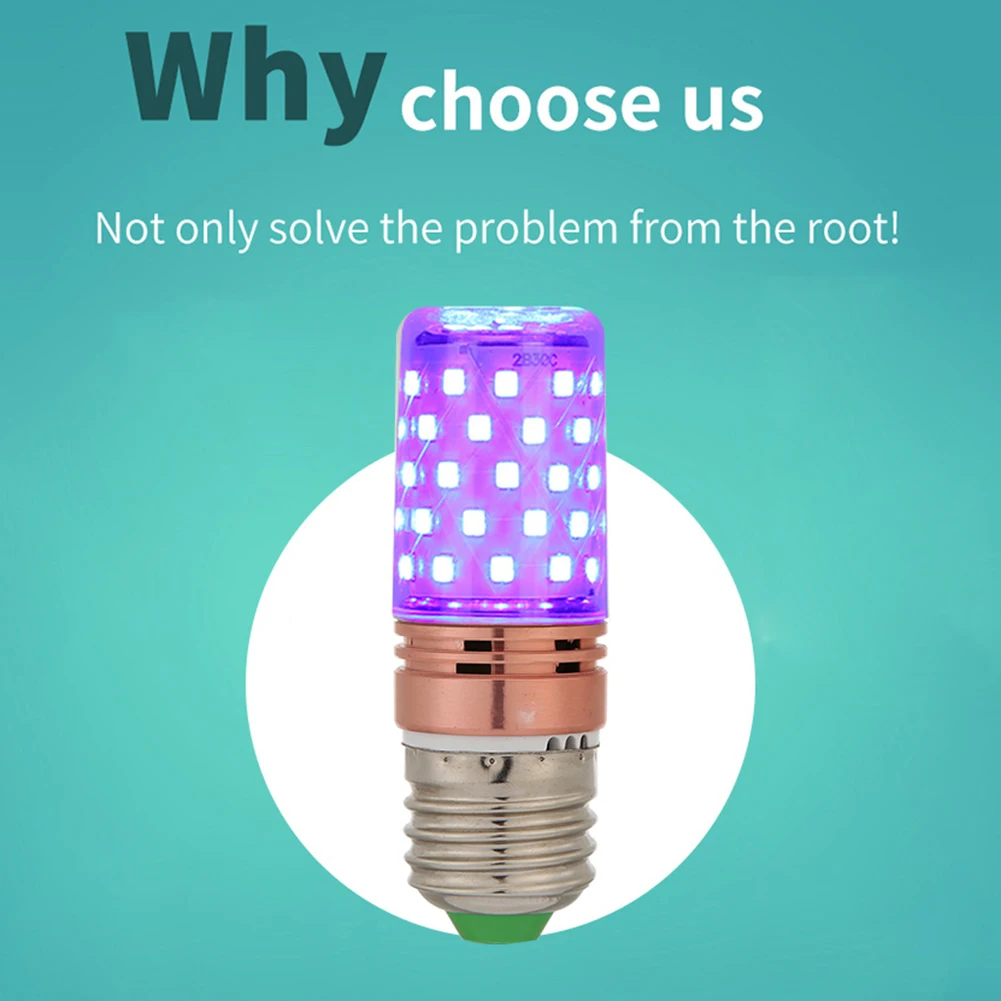 E27 60 LED UV Sterilize Light Germicidal Corn Lamp Kill Dust Led Ultraviolet Lamp Home Sterilize Disinfection Light Bulb
