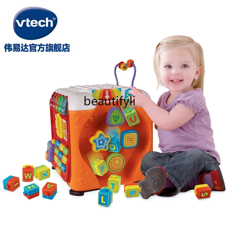 1〜3歳の赤ちゃん用の六面体キューブ,ビルディングブロック,ゲームテーブル,幼児教育用