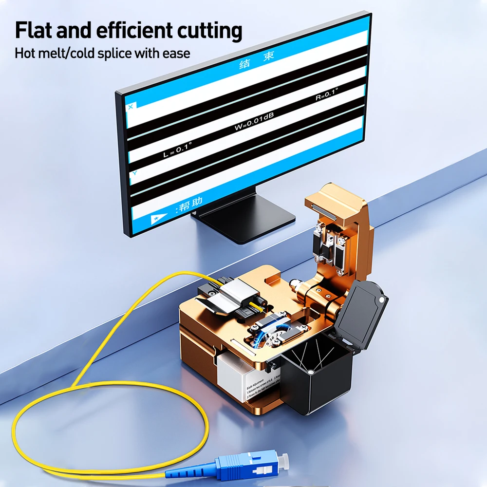 Natalink Fiber Optic Cleaver Light Optical Fiber Fusion Splicer Schneidmesser Hochpräziser FTTH Fiber Cold Connection Cutter