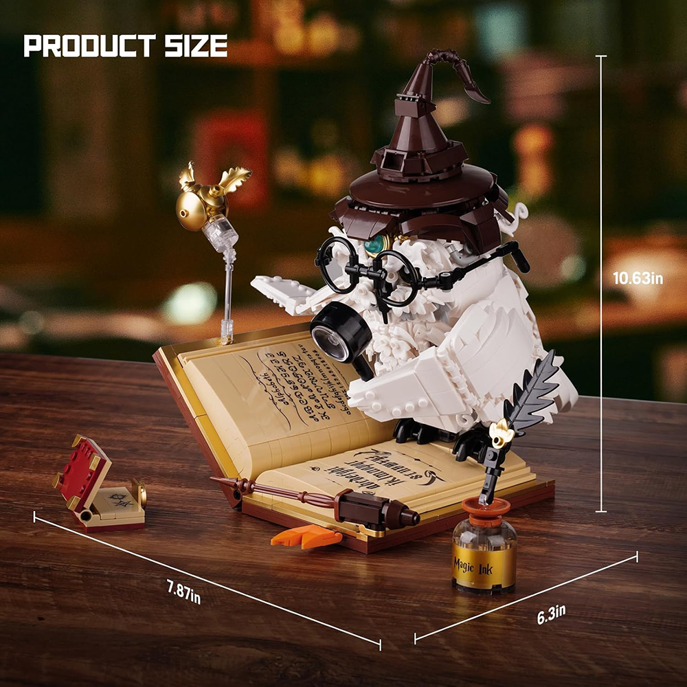 マジックワールドフクロウ組み立ておもちゃセット ティーン用 クリエイティブバードコレクション モデルおもちゃ ホームオフィス装飾 パーティー記念品 子供用ギフト 8+