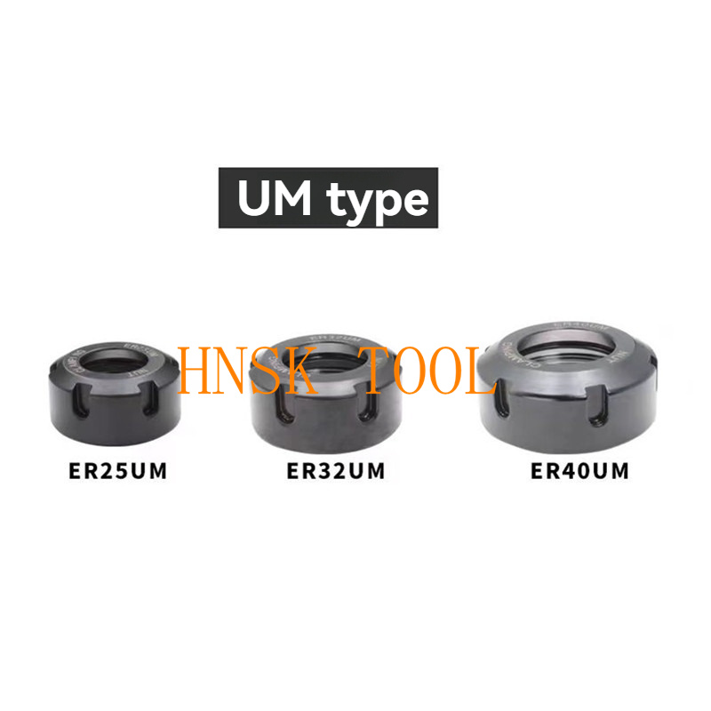 1PCS ER Nut Collet Nut ER8 ER11 ER16 ER20 ER25 ER32 A M UM NUT Spring Collect Nut Clamping CNC Milling Engraving Machine