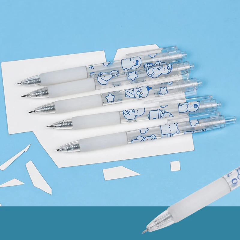 Bambini Bambini Carino Penna in acciaio inossidabile Stile Taglierina di carta Taglio di precisione Taglio Coltello per scrapbooking fai da te Strumenti artistici di utilità