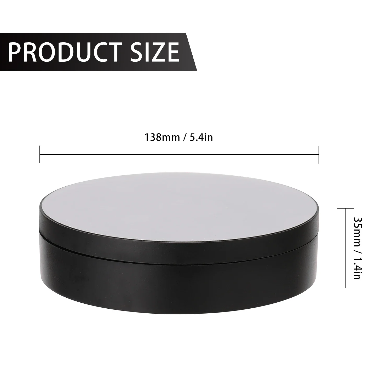 Max Load 4KG Multifunctional Rotating Display Stands Electric Turntable 360° Rotation Noiseless Rotating Table Jewelry Stand