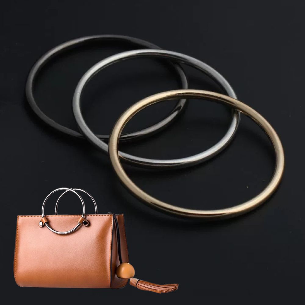 2 шт./набор, металлические круглые ручки для сумок, 7,5/10 см