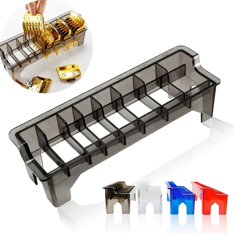 8 Grid Base Storage Box for 8P Universal Hair Clipper Limit Guide Comb for Barber Hair Styling Tool Kit Accessories