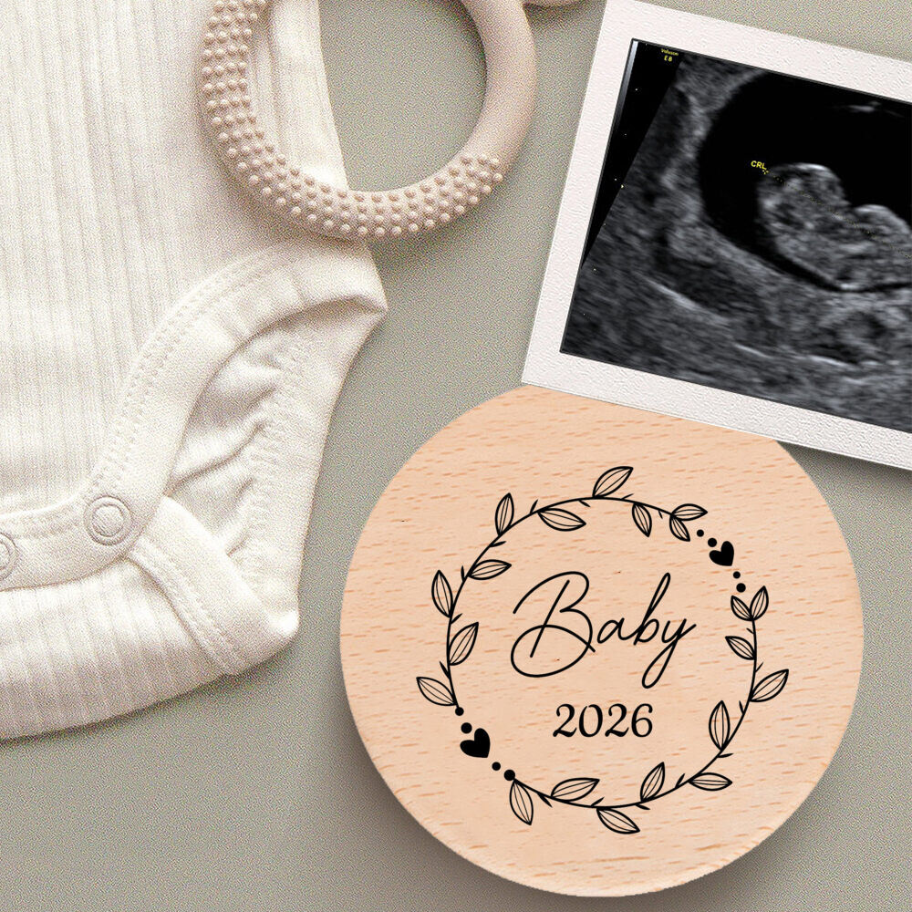 Bebê 2026 impressão sinal de madeira novo bebê prop sinal newbron porta-copos de madeira anúncio de nascimento do bebê presente de nascimento infantil