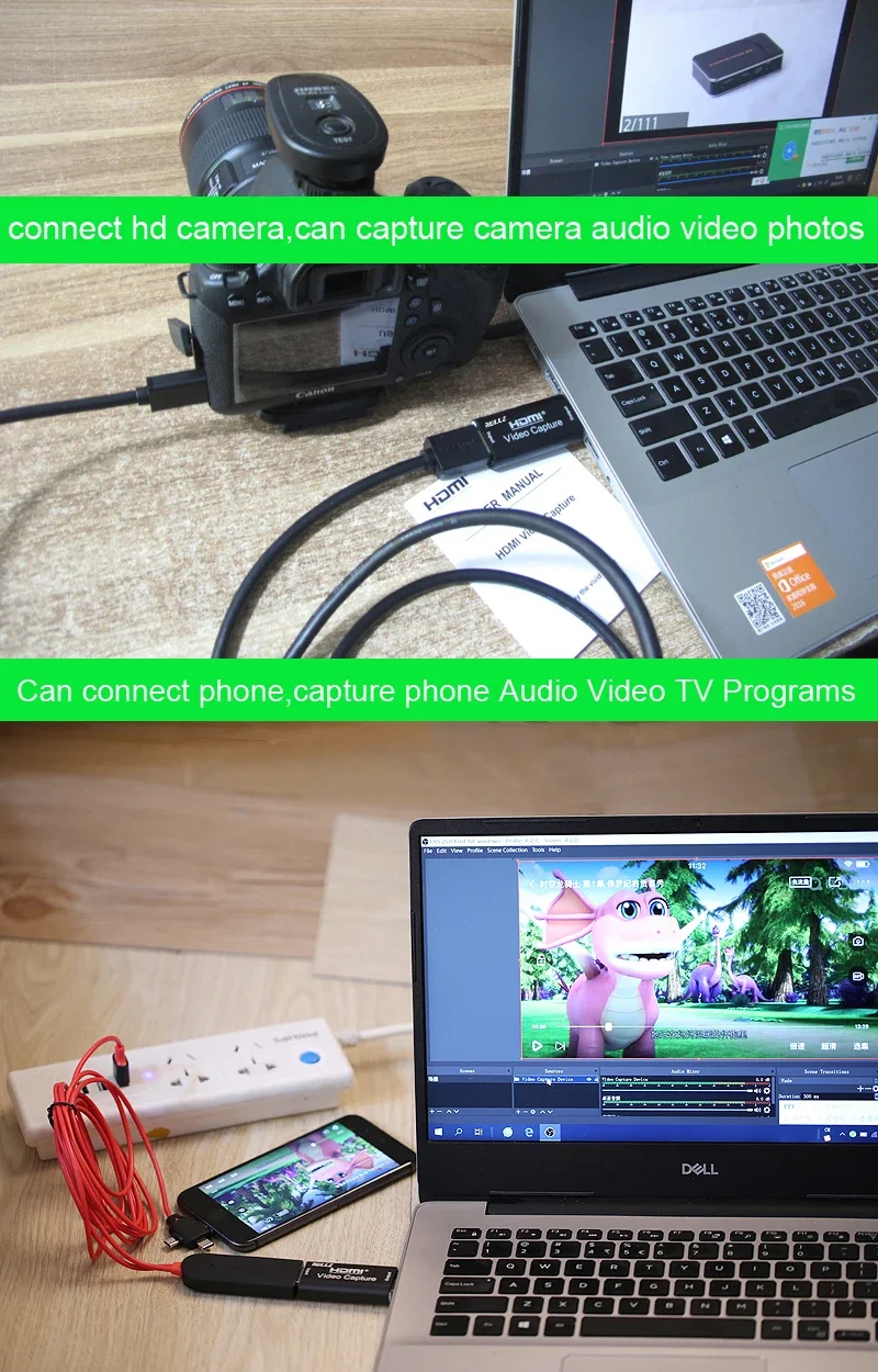 USB 2.0 Video Capture Card 1080P USB 2.0 HDMI Game Grabber Box For DVD Camera PC Recording Placa De Video Live Streaming PS4