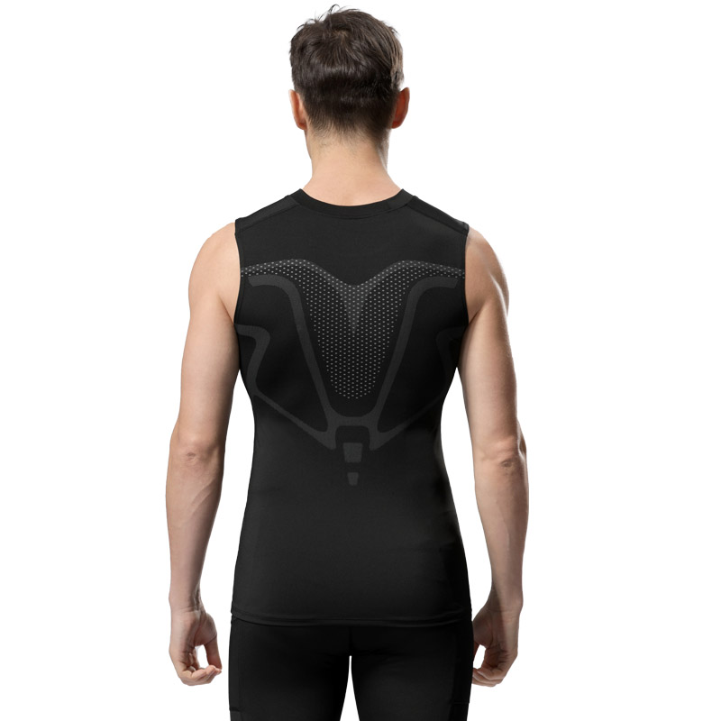 Kompression Tank Top Männer Gym Shirt Ärmel Quick Dry Druck Sportswear Männlichen Fitness Bodybuilding Weste Workout Muscle Top