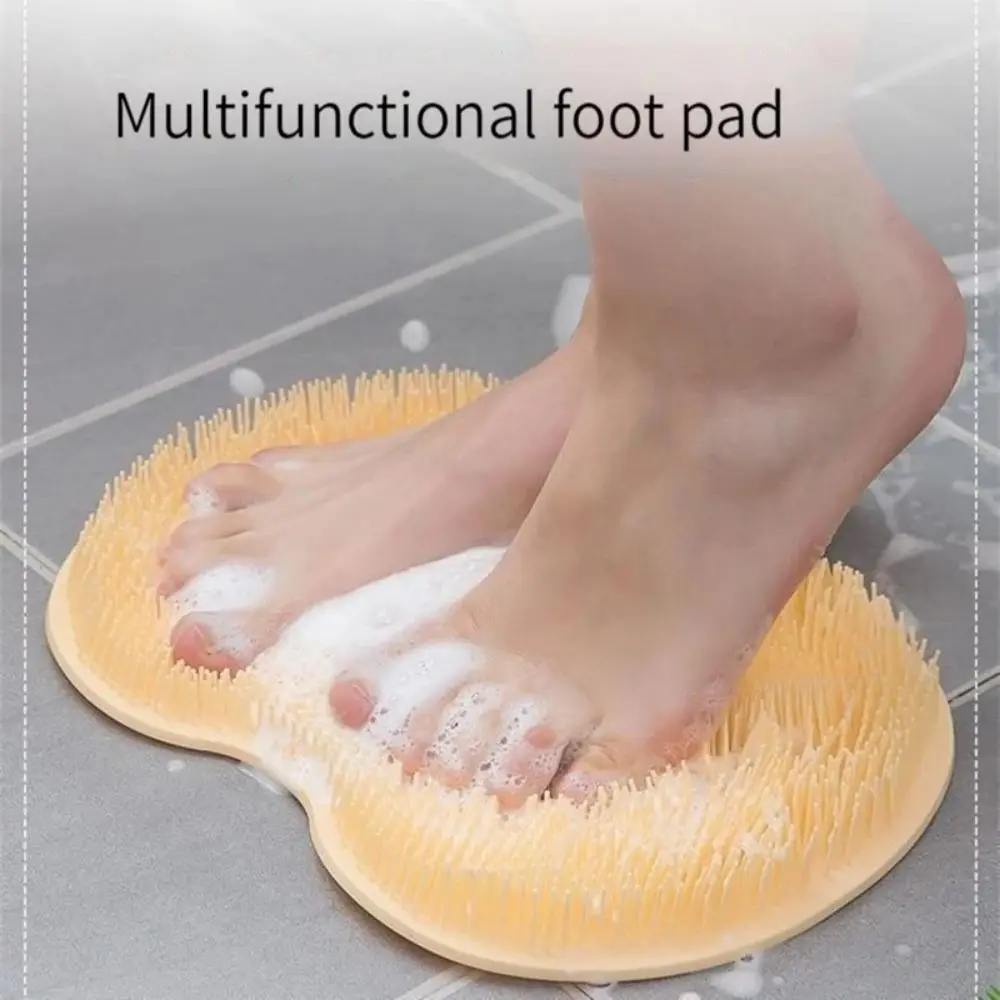 Doccia esfoliante Massaggio Raschietto Bagno Tappetino da bagno antiscivolo Spazzola per massaggio alla schiena Lavaggio dei piedi in silicone Pulizia del corpo Strumento da bagno