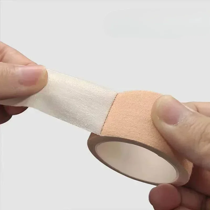 1 szt. Plaster samoprzylepny medyczny bawełniany ręka stopa uzdrawiający bandaż samoprzylepny taśma kolor skóry bandaids apteczka pierwszej pomocy