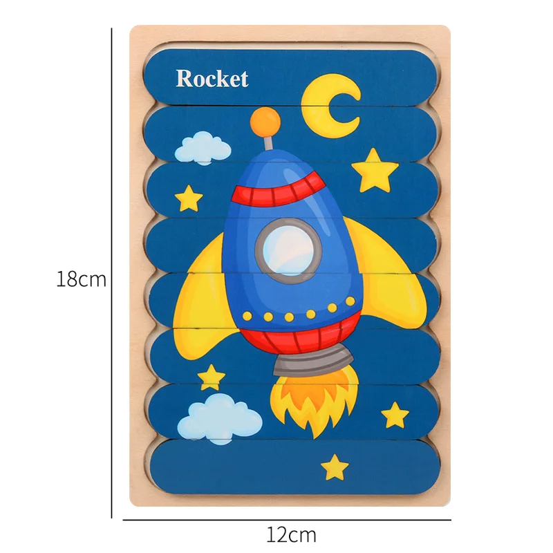 Động Vật Đồ Chơi Xếp Hình Bằng Gỗ 3D 2 Mặt Ghép Hình Cho Bé Truyện Ghép Montessori Đồ Chơi Giáo Dục Cho Bé 2 3 4 5 Năm