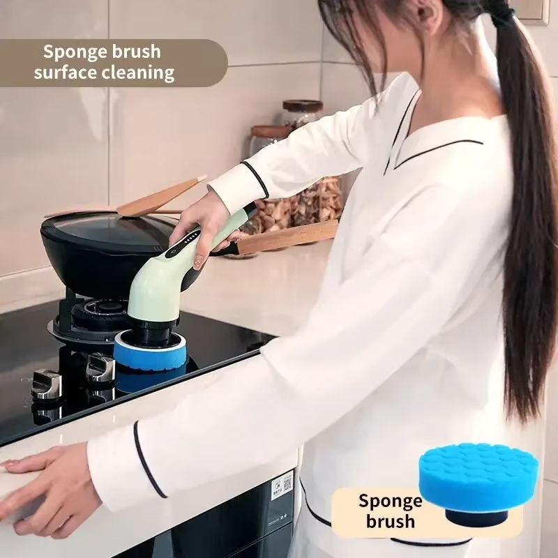 Xiaomi Super 9-in-1 แปรงทําความสะอาดไฟฟ้าไร้สายไฟฟ้าแปรงทําความสะอาดโรตารี่แปรงทําความสะอาดห้องอาบน้ําห้องครัวห้องน้ําบ้าน