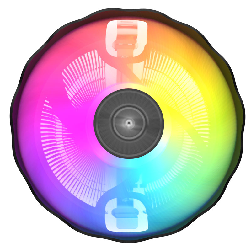 冷却プロセッサー-Aigo-S3 cpu,air Cooler fan,rgb,pwm,helera,intel lga 1155, 1700, 1200, 1151,amd am3,am4,pcゲーマー,120mm