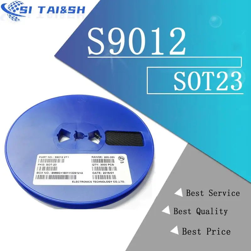 100 Stück S9012 SOT23 9012 SOT SMD 2T1 SOT-23 neues SMD-Transistor-Datensystem