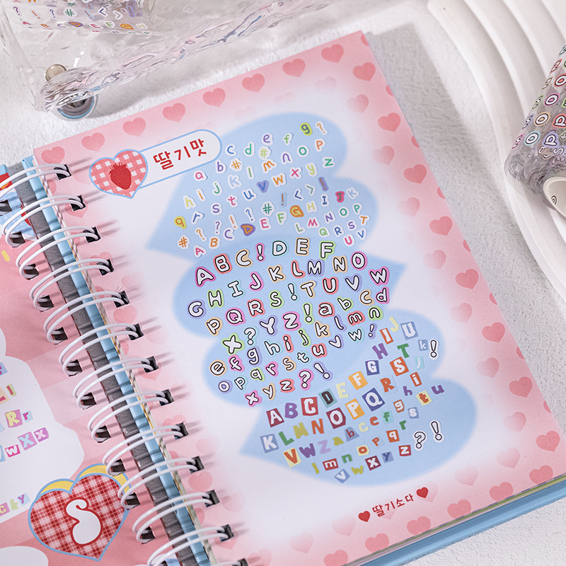 Mr. Paper, Text Elements Student Handmade DIY Decoration Collage Scrapbook Diary Notebook Phone Case Stickers