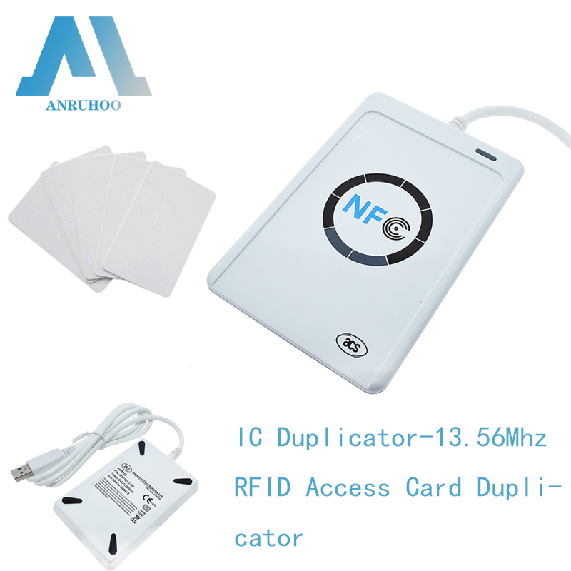 New ACR122U IC Card Duplicator RFID Encryption Decoding Reader 13.56Mhz NFC Smart Chip Tag Writer ISO14443 Key USB Clone Copier