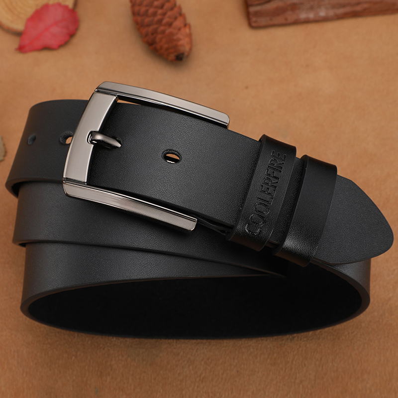 Cinturón de cuero genuino de alta calidad para hombre, cinturones de diseñador de lujo, correa de moda de piel de vaca para hombre, pantalones vaqueros para hombre vaquero