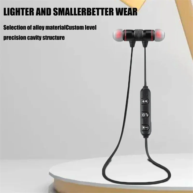 Sttgzd sem fio bluetooth fone de ouvido neckband fones de ouvido no monitor com microfone bateria longa auriculares alta qualidade