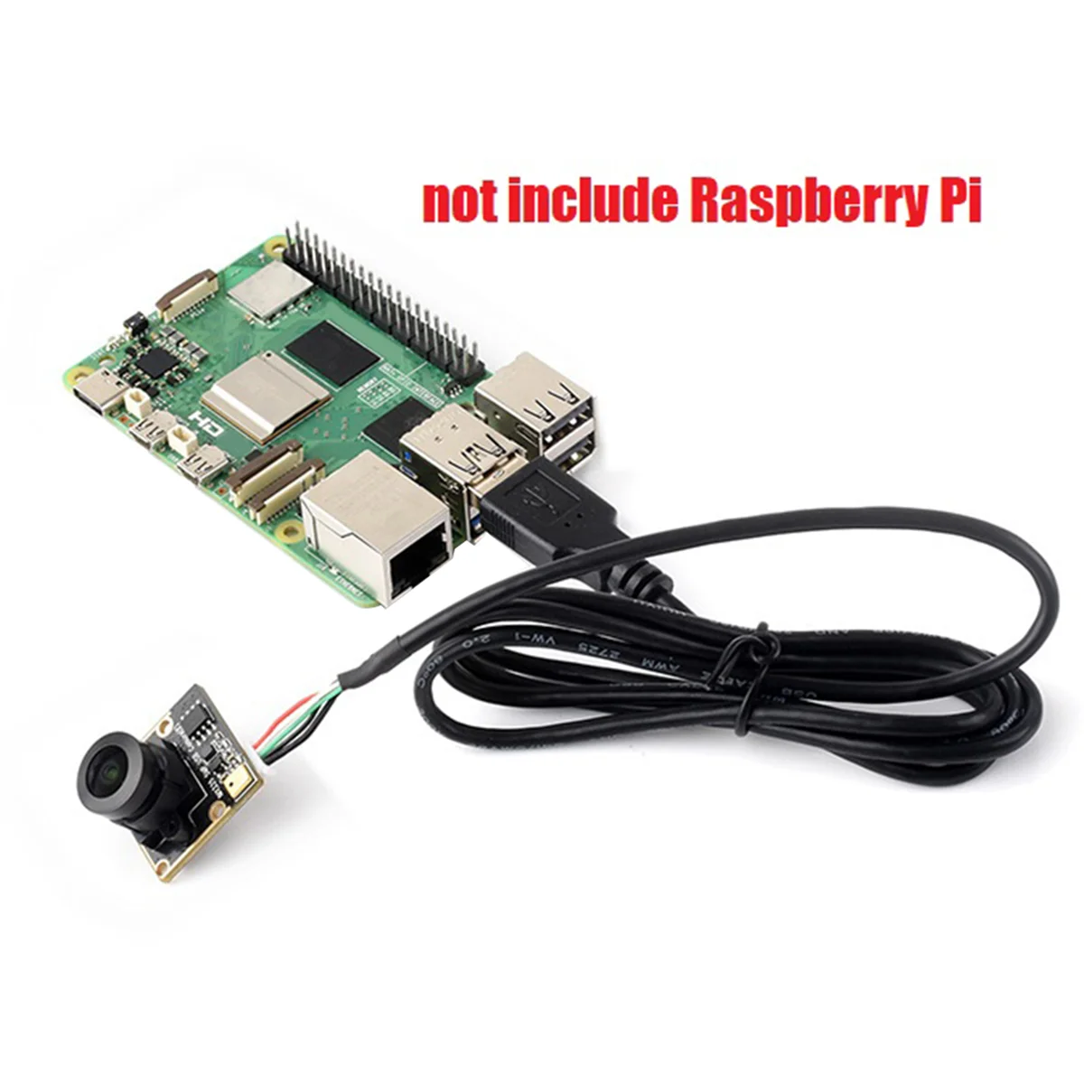 Módulo de Câmera USB IMX335, 5MP, Gravação de Vídeo 2K, Grande angular 175 °, 2592x1944, Raspberry Pi 5, Jetson Orin
