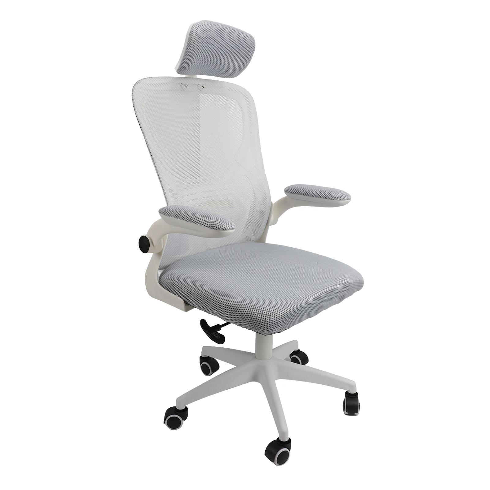 Chair Breathable 330.7lb Load Capacity Elastic Lumbar Support  Computer Desk Chair with 5 Wheels for Home