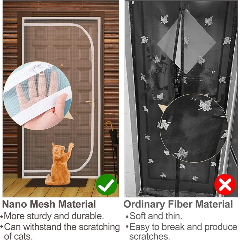 Dây Kéo Cửa Màn Hình Chống Cát PPT Nano Rèm Cửa Lên Mở & Trái Mở Màn Hình Chống Muỗi Lưới màn Hình Hình Thú Cưng Cho Phòng Khách