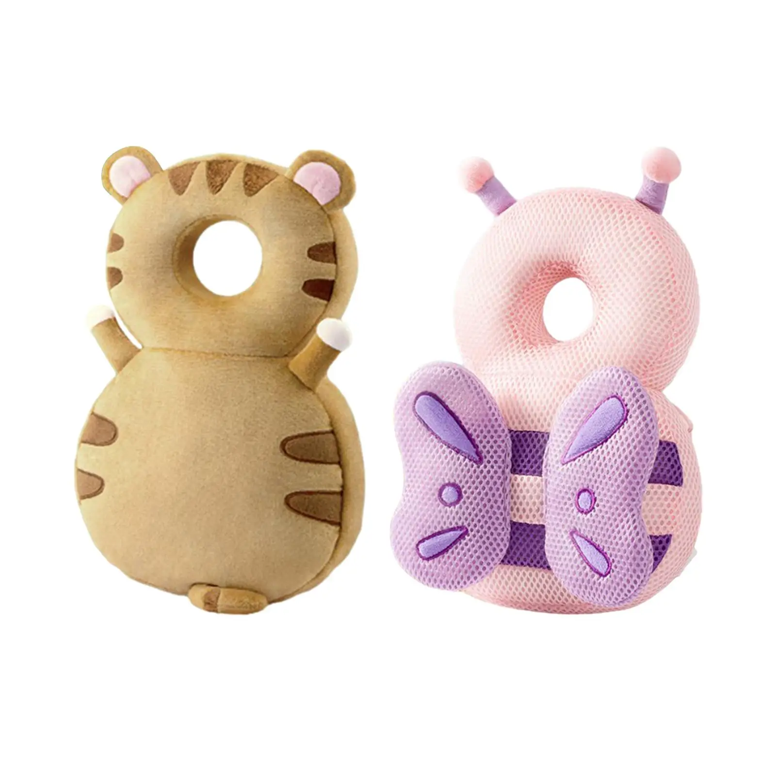 Mochila con reposacabezas anticaída para bebé, Protector de cabeza para gatear y caminar, transpirable, con forma de Animal