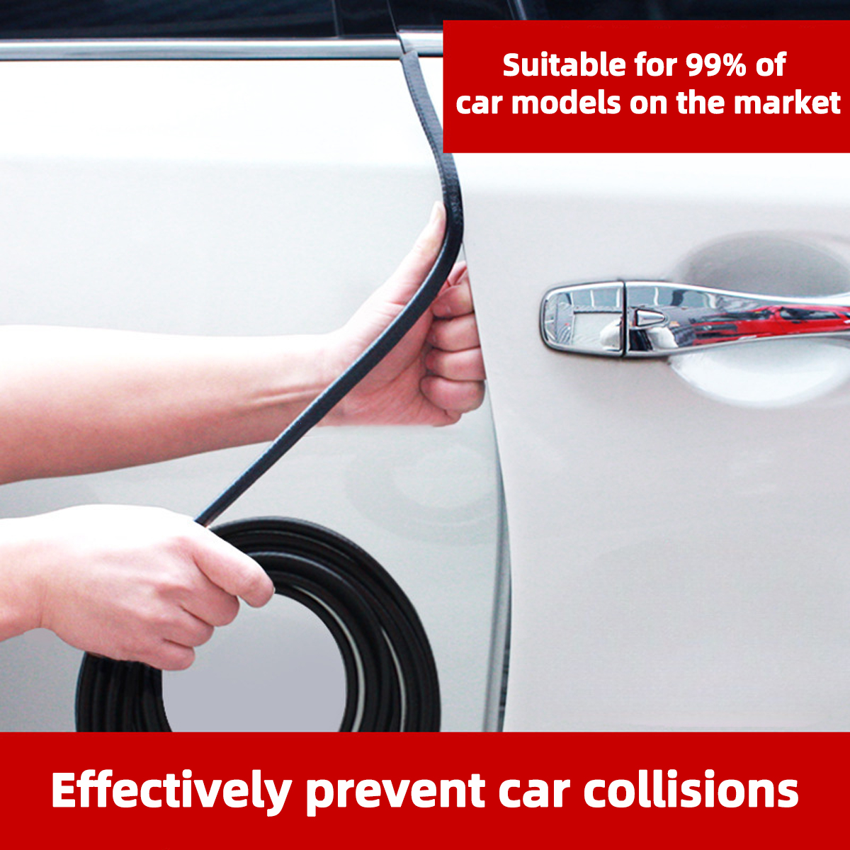 ユニバーサル衝突防止車ストリップ,U字型ドア,ドアサイドシール,見えない,傷防止ゴム,保護,5m