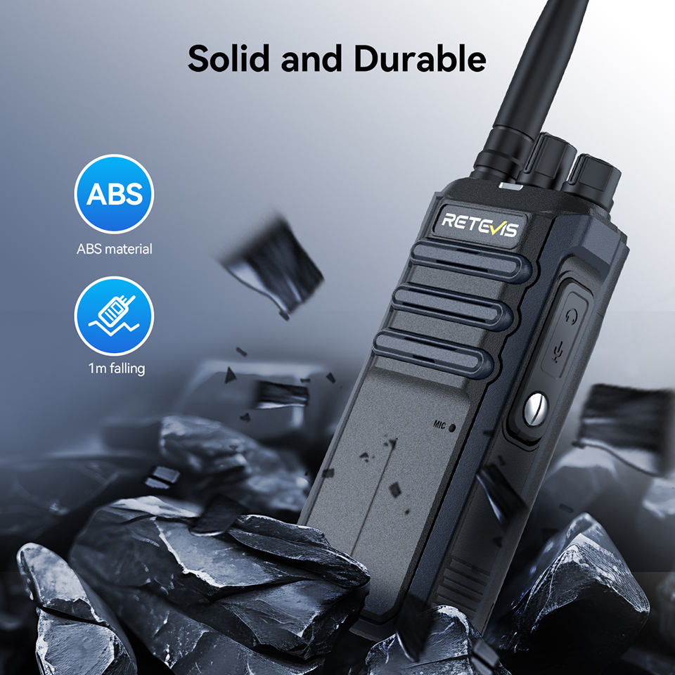 Retevis RT86A Walkie Talkie UHF-Radio Hochleistungs-Walkie-Talkie-Kommunikation Long Range Radio Communicator Notfallradio