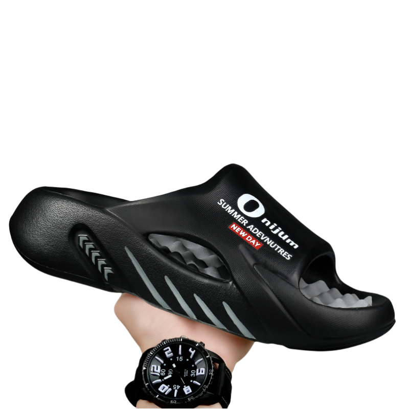 2025 мужские массажные тапочки, домашние и уличные сандалии, пляжная повседневная обувь, удобные шлепанцы, мужские и женские домашние тапочки, большой размер 46 47