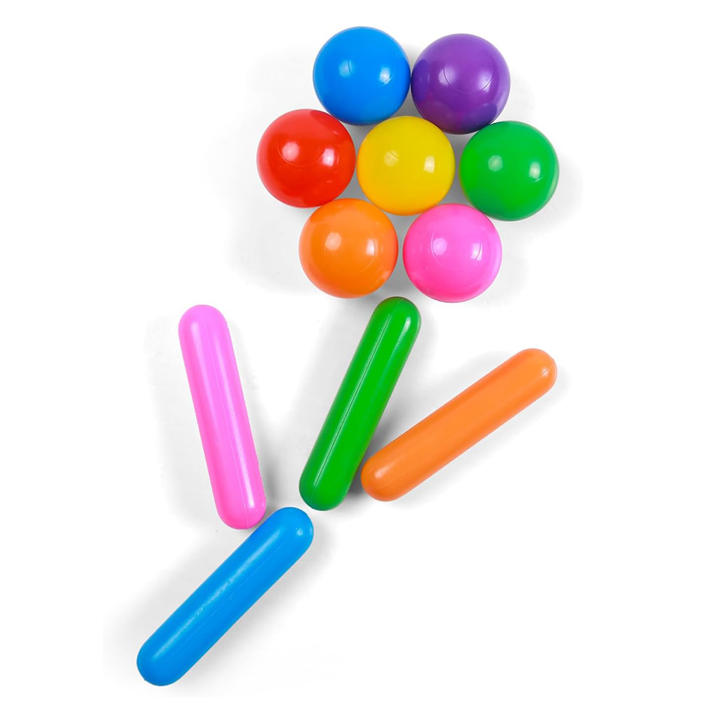 어린이를위한 50 개의 다채로운 공 구덩이 공 팩 유아 공 구덩이 놀이 텐트 터널을위한 분쇄 방지 플라스틱 공 아기 수영장 물 장난감