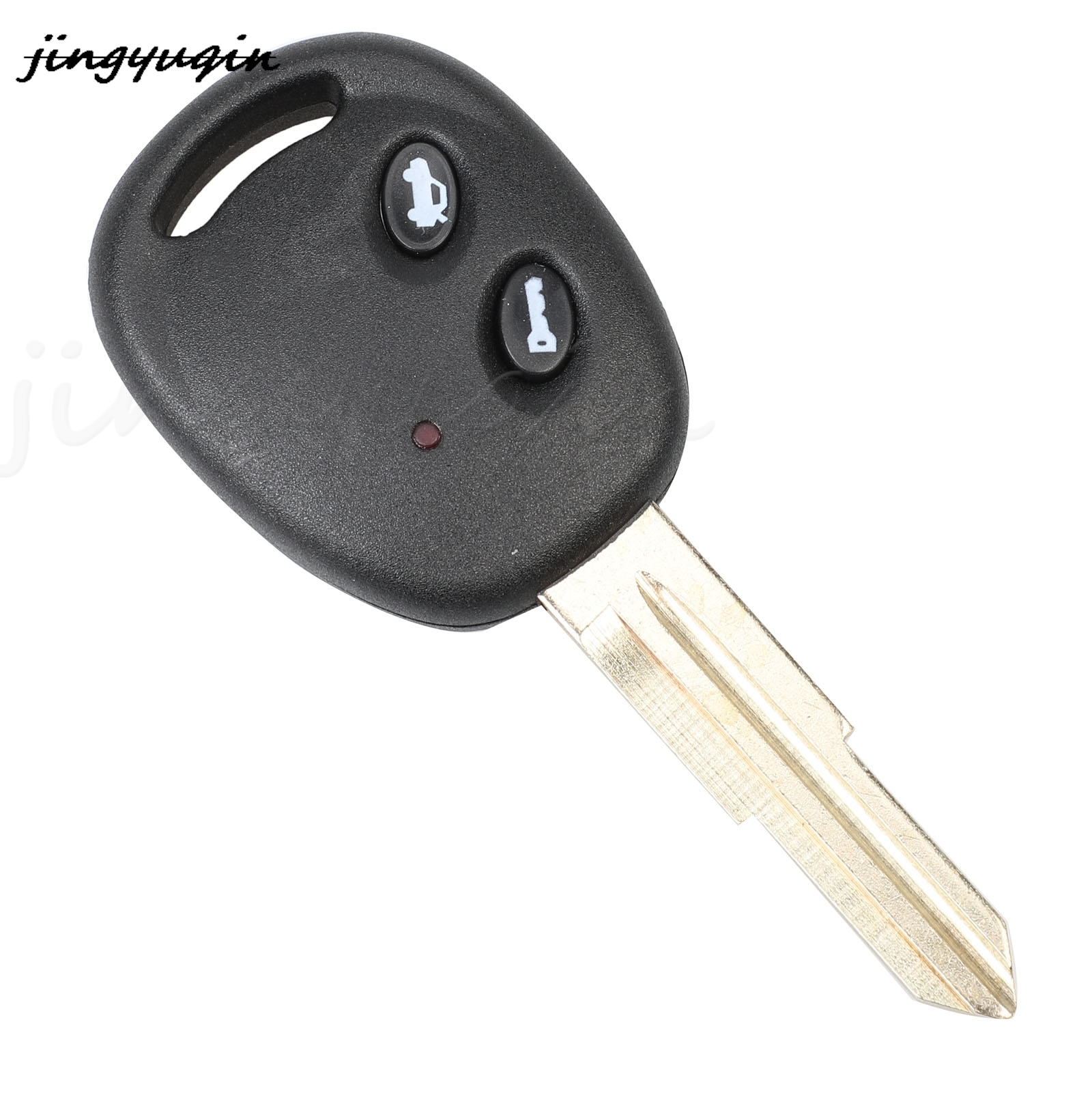 Jingyuqin 2 ボタン交換リモート車のキーシェルケース Fob シボレー Lechi スパーク Epica Lova 帆
