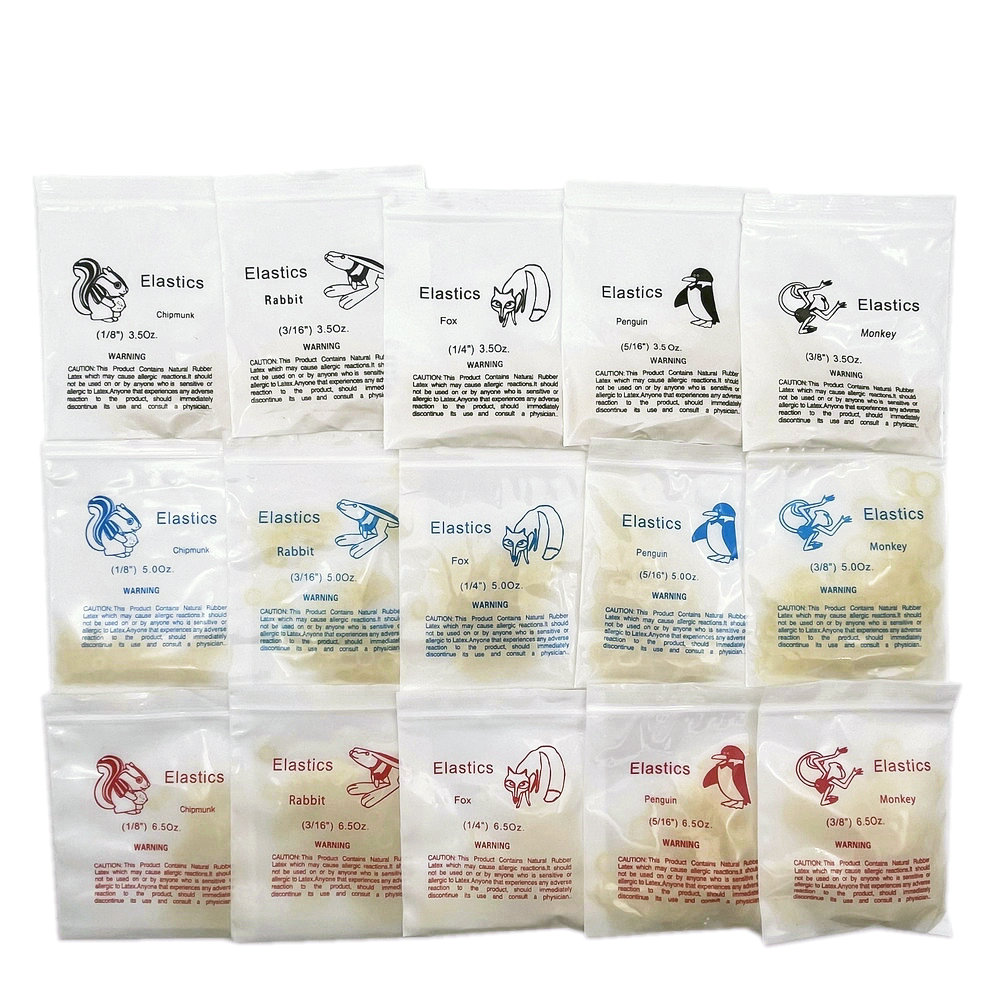 100 Cái/túi Nha Khoa Chỉnh Nha Dây Cao Su Ortho Ná Thun Cao Su Nẹp Không Độc Hại Dụng Cụ 3.5Oz/5Oz/6.5Oz Nha Sĩ Dây Cao Su